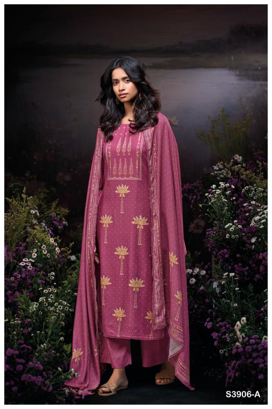 Ganga Bailyn 3906 catalog wholesale salwar kameez fabric