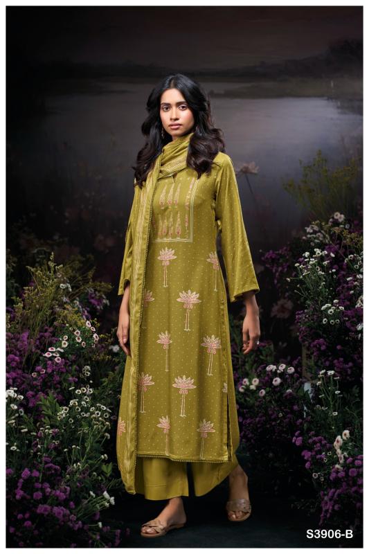 Ganga Bailyn 3906 catalog wholesale salwar kameez fabric