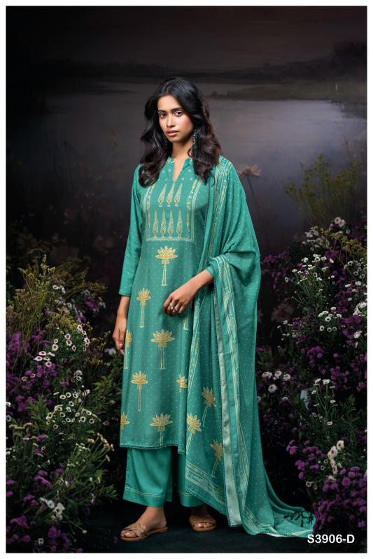 Ganga Bailyn 3906 catalog wholesale salwar kameez fabric