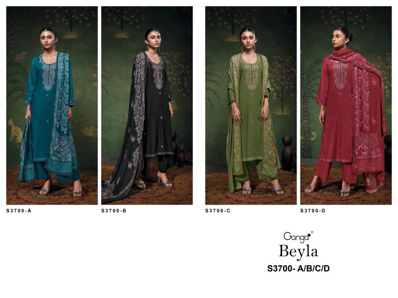 Ganga Beyla 3700 catalog salwar kameez suppliers wholesale