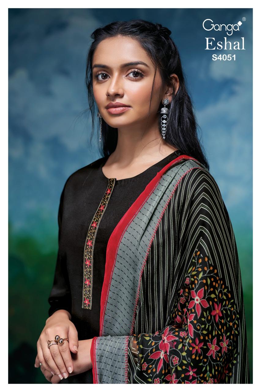 Ganga Eshal 4051 catalog salwar kameez india wholesale
