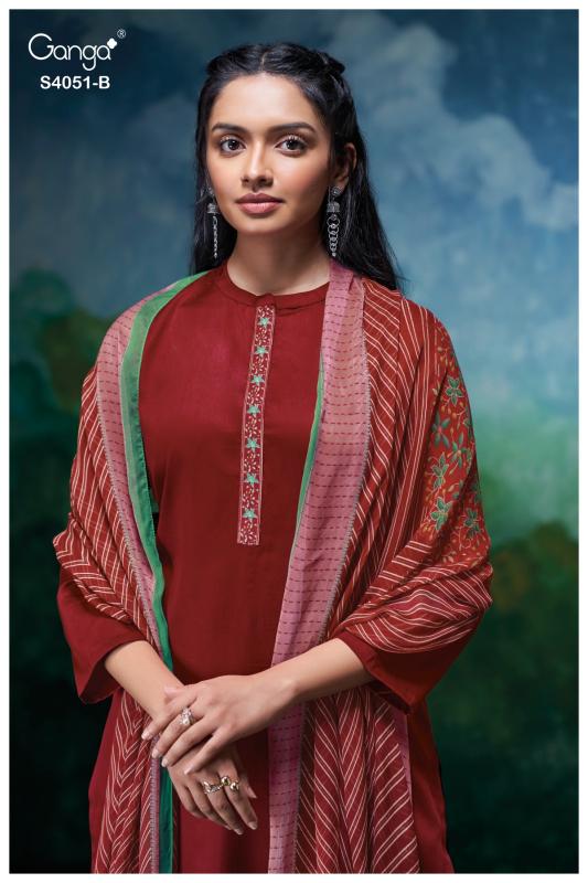 Ganga Eshal 4051 catalog salwar kameez india wholesale