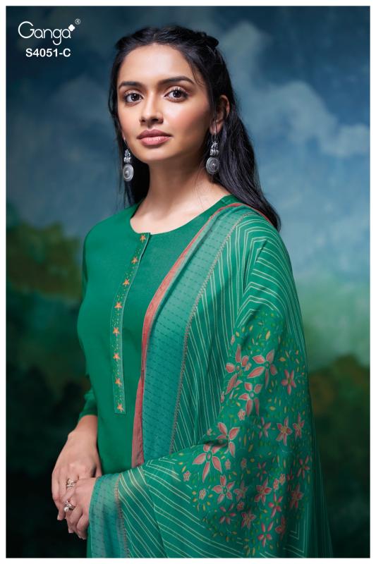 Ganga Eshal 4051 catalog salwar kameez india wholesale
