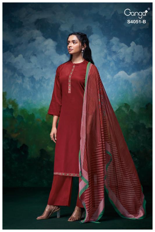 Ganga Eshal 4051 catalog salwar kameez india wholesale