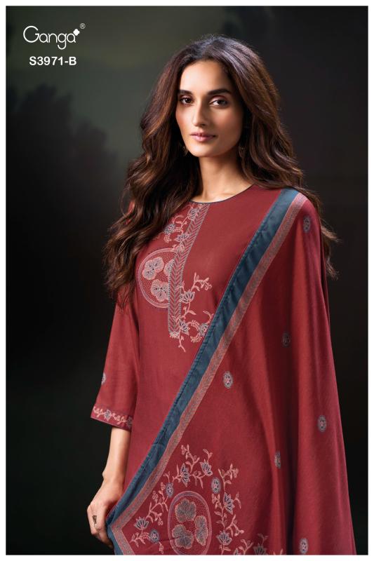 Ganga Evani 3971 catalog wholesale salwar kameez surat