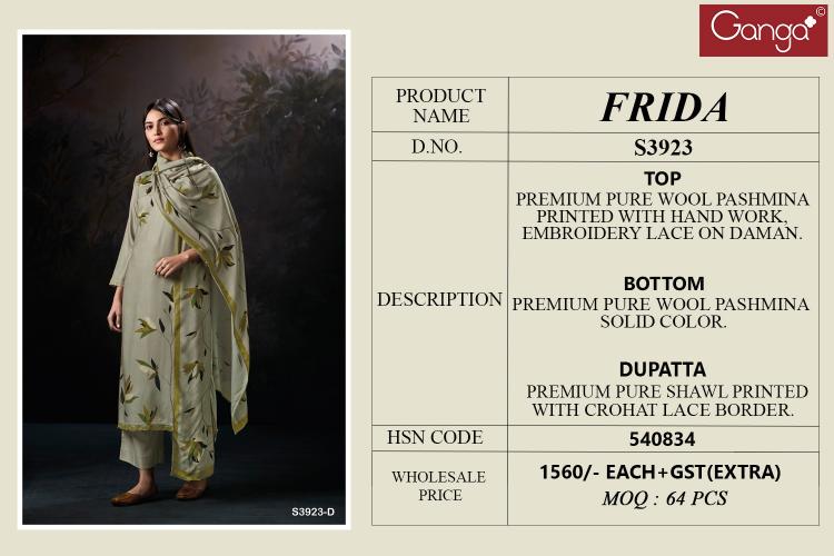 Ganga Frida 3923 catalog buy salwar kameez online wholesale