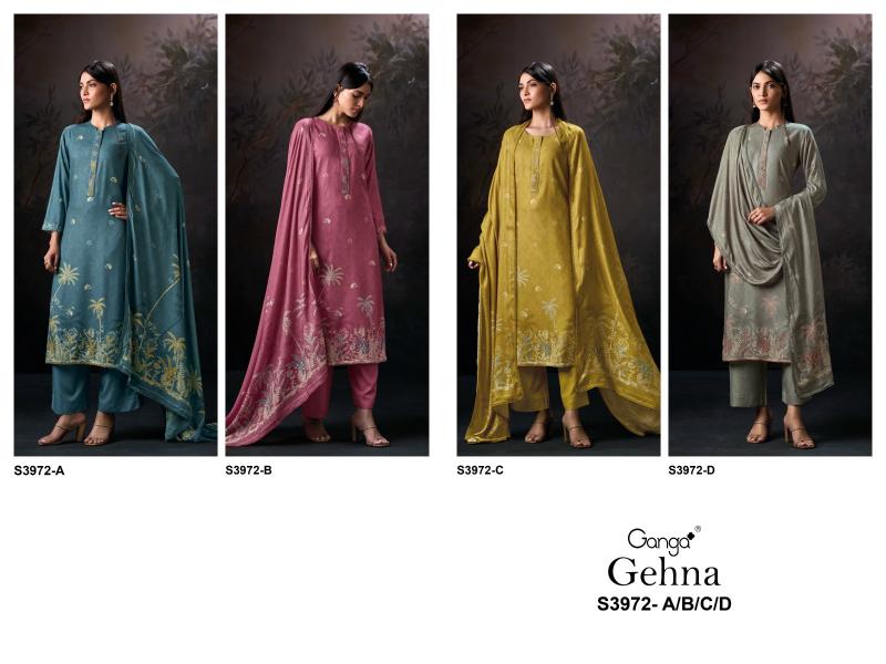 Ganga Gehna 3972 catalog salwar kameez wholesaler in surat