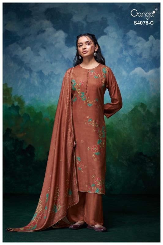 Ganga Givara 4078 catalog wholesale ladies salwar kameez