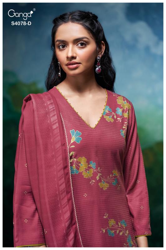 Ganga Givara 4078 catalog wholesale ladies salwar kameez