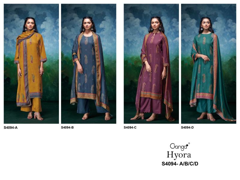 Ganga Hyora 4094 catalog wholesale pakistani salwar kameez online
