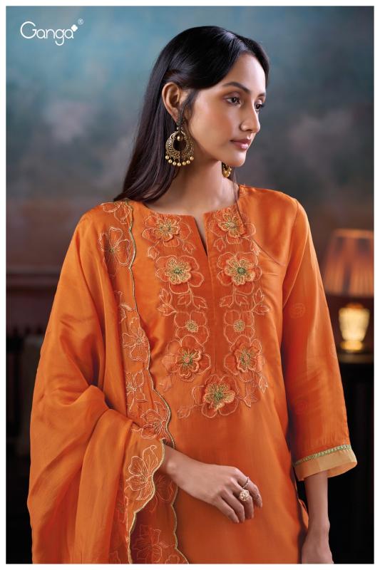 Ganga Jaelina 3840 catalog mumbai salwar kameez wholesalers