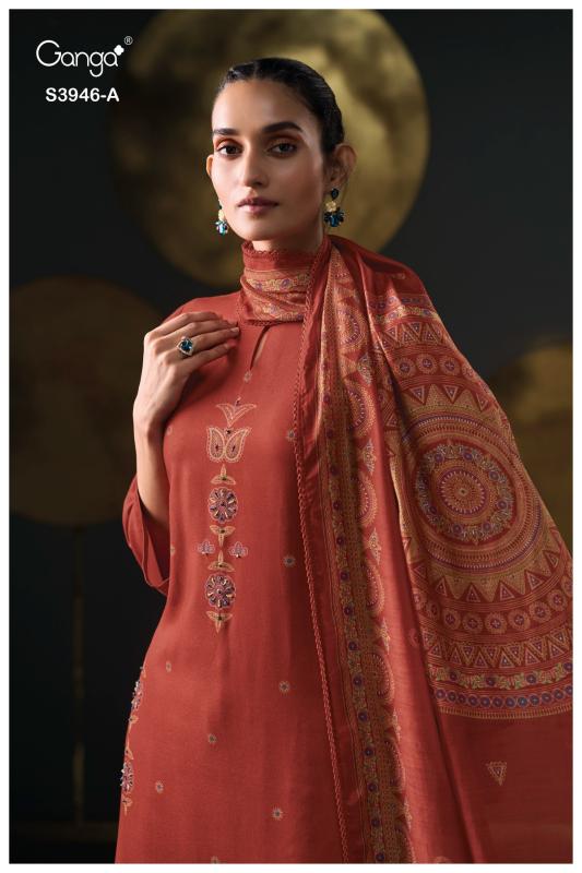 Ganga Jerusha 3946 catalog wholesale salwar kameez online