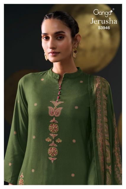 Ganga Jerusha 3946 catalog wholesale salwar kameez online