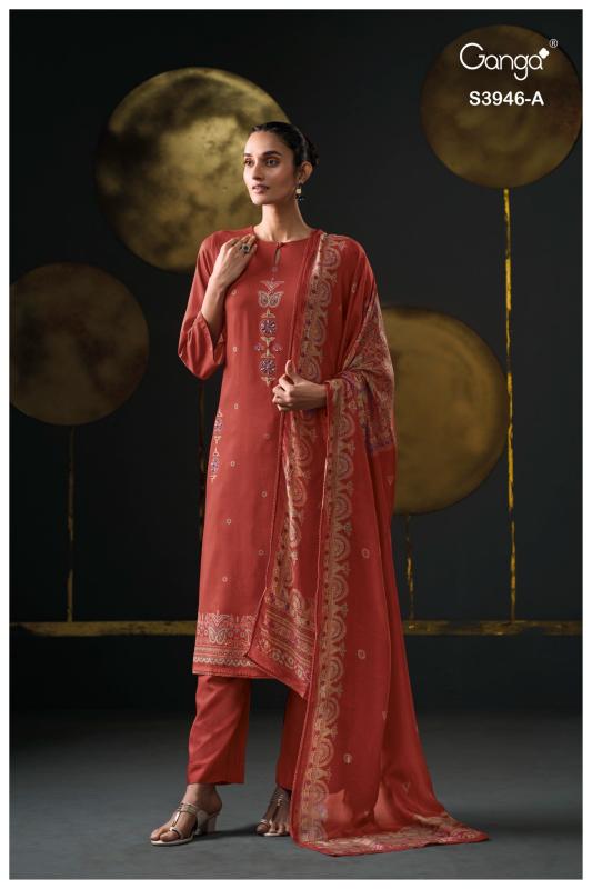Ganga Jerusha 3946 catalog wholesale salwar kameez online