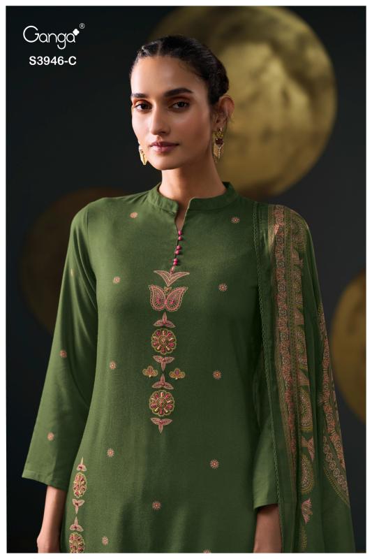 Ganga Jerusha 3946 catalog wholesale salwar kameez online