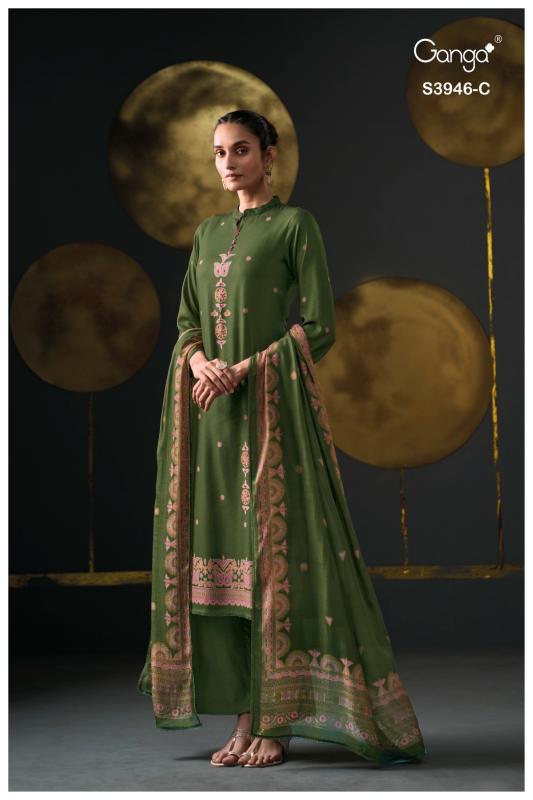 Ganga Jerusha 3946 catalog wholesale salwar kameez online