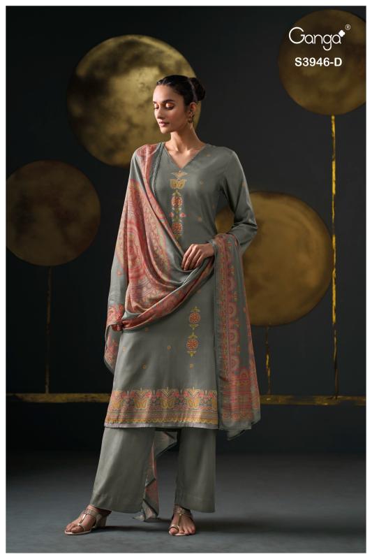 Ganga Jerusha 3946 catalog wholesale salwar kameez online