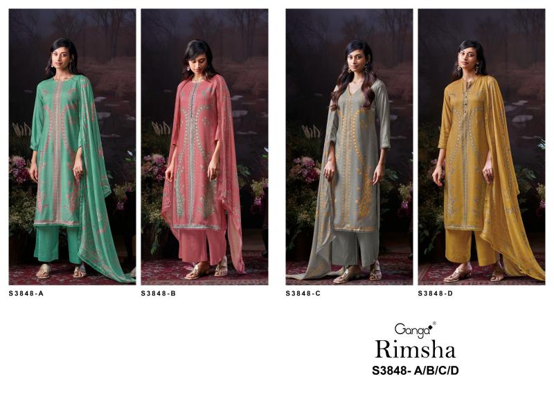 Ganga Rimsha 3848 catalog wholesale salwar kameez in usa