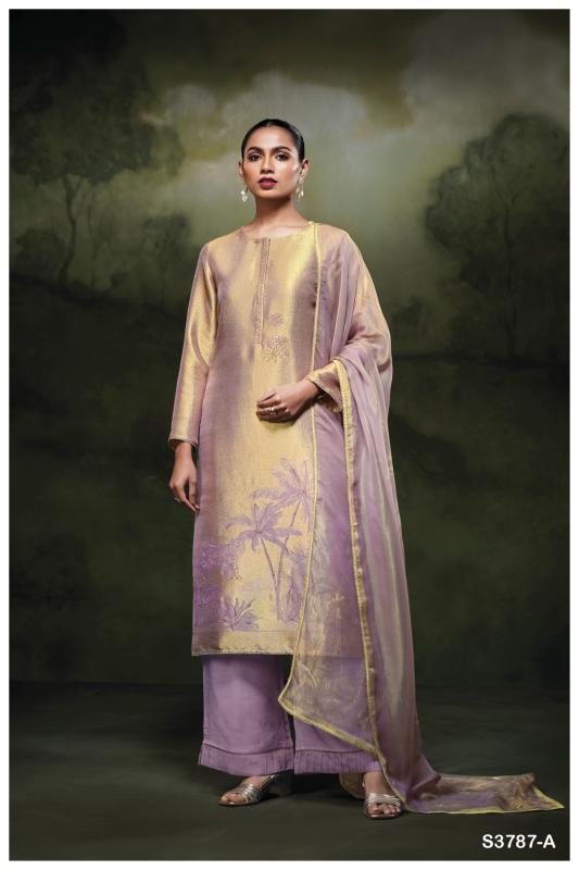 Ganga Rizvi 3787 catalog wholesale unstitched salwar kameez material