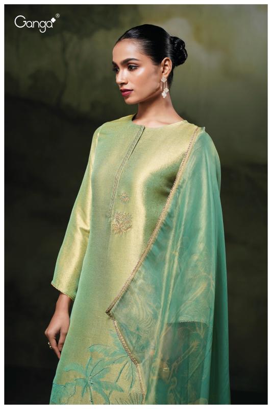 Ganga Rizvi 3787 catalog wholesale unstitched salwar kameez material
