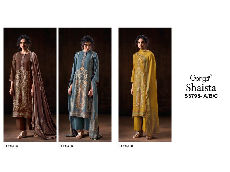 Ganga Shaista 3795 catalog wholesale salwar kameez in jaipur