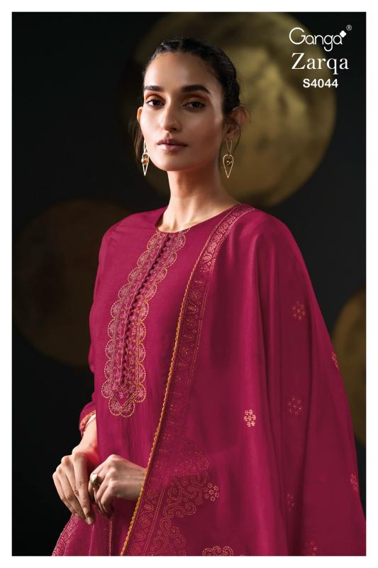 Ganga Zarqa 4044 catalog salwar kameez wholesale surat gujarat