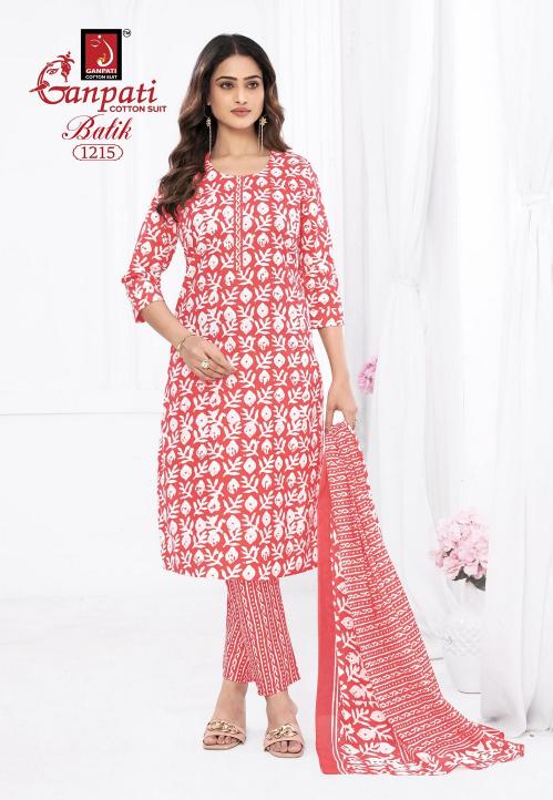 Ganpati Batik Vol-12 – Kurti Pant With Dupatta - Wholesale Catalog