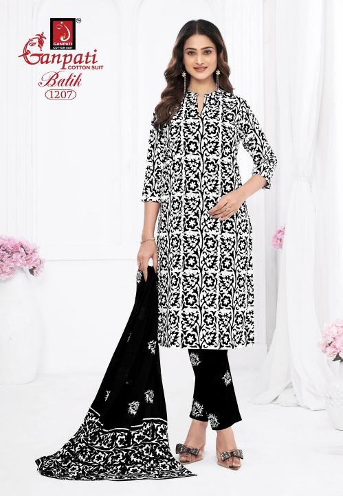 Ganpati Batik Vol-12 – Kurti Pant With Dupatta - Wholesale Catalog