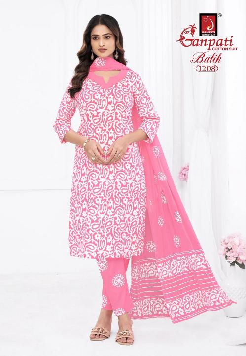 Ganpati Batik Vol-12 – Kurti Pant With Dupatta - Wholesale Catalog