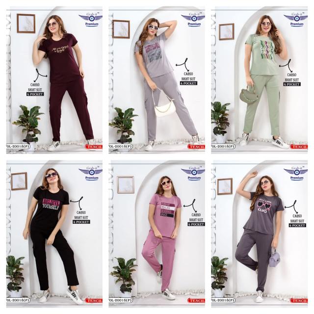 Grab it 20018 catalog co ord set Night Suit