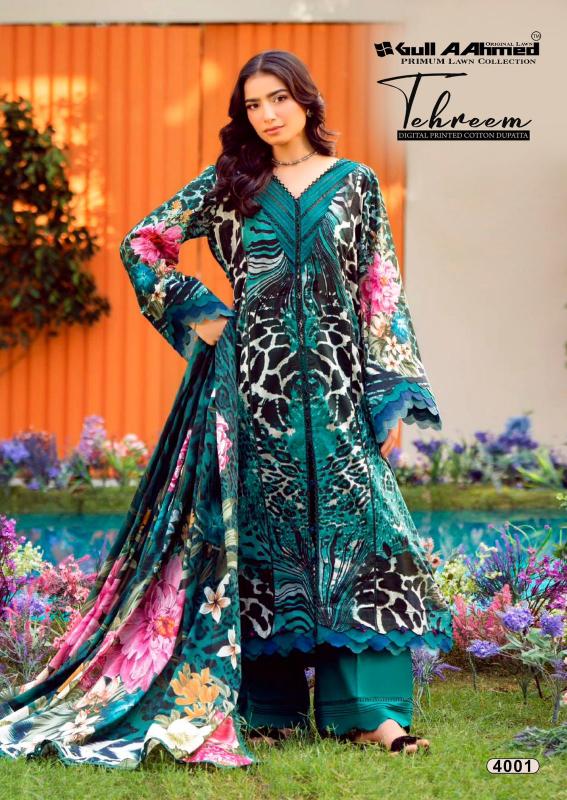 Gull Aahmed Tehreem Vol-4 catalog pakistani lawn suits wholesale online