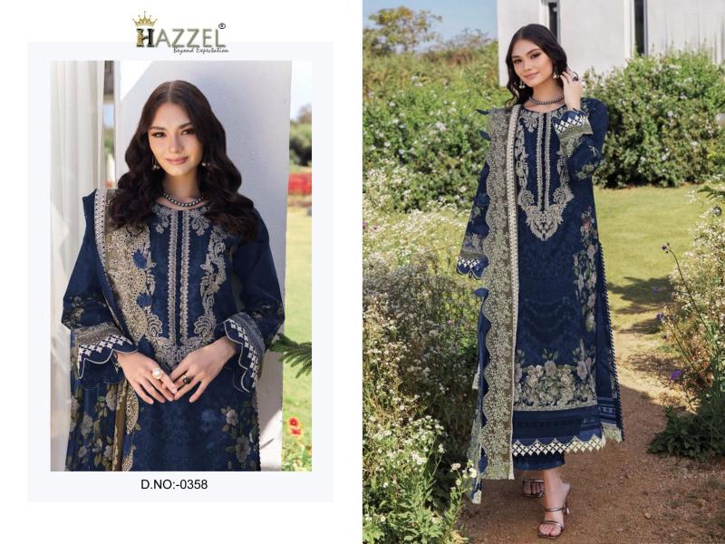 Hazzel Needle Wonder 0358 catalog pakistani suits wholesale suppliers in delhi