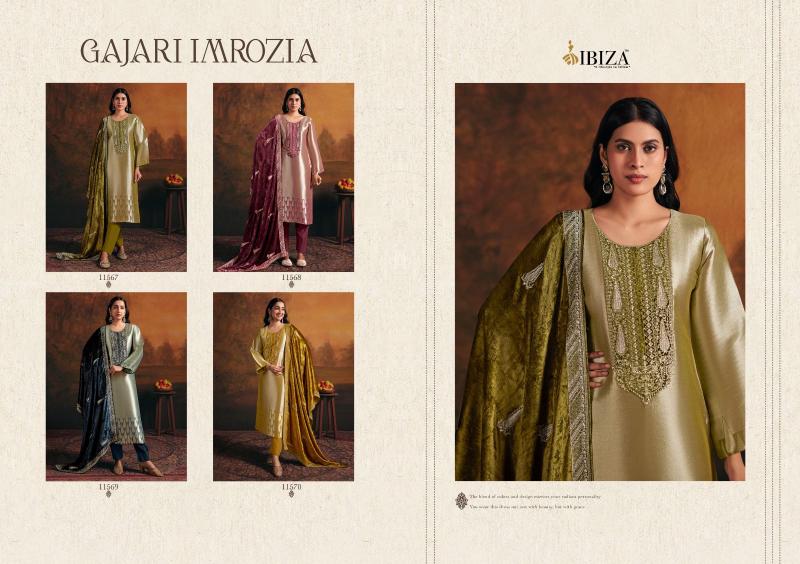 Ibiza Gajari Imrozia catalog designer salwar kameez wholesale in surat