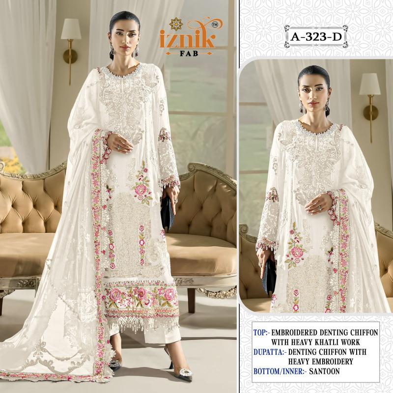 Iznik 323 catalog pakistani suits wholesaler in india