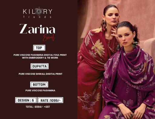 Kilory Zarina Excel catalog wholesale salwar kameez online