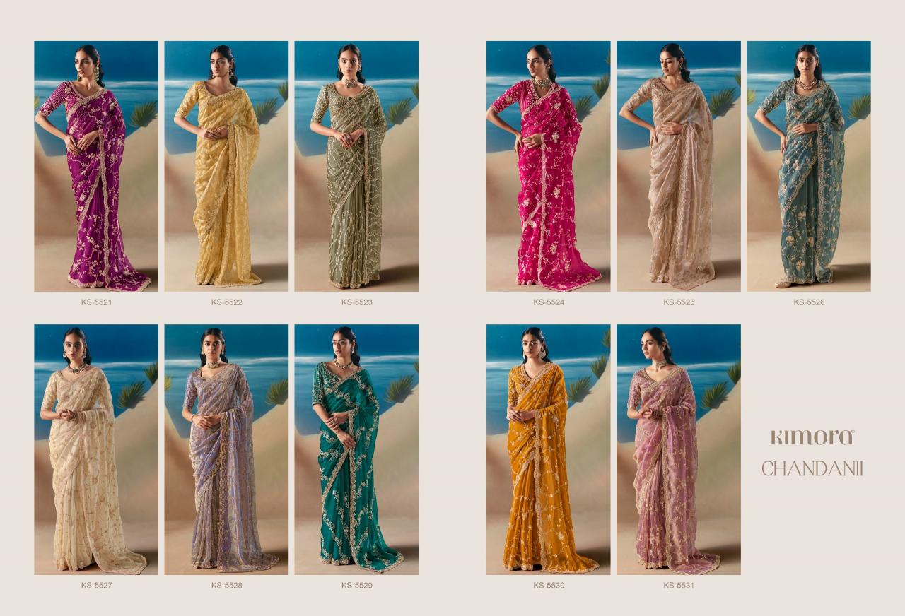 Kimora Chandani catalog fancy sarees wholesale in surat