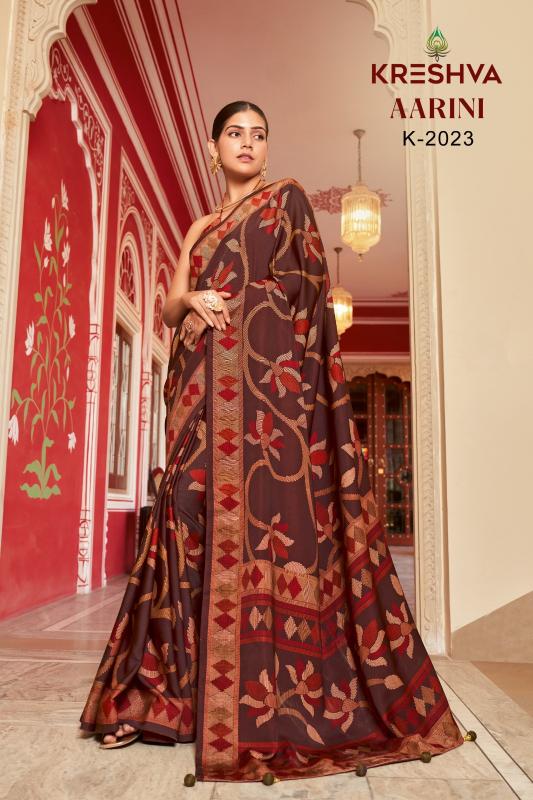 Kreshva Aarini catalog best place to buy silk sarees in india