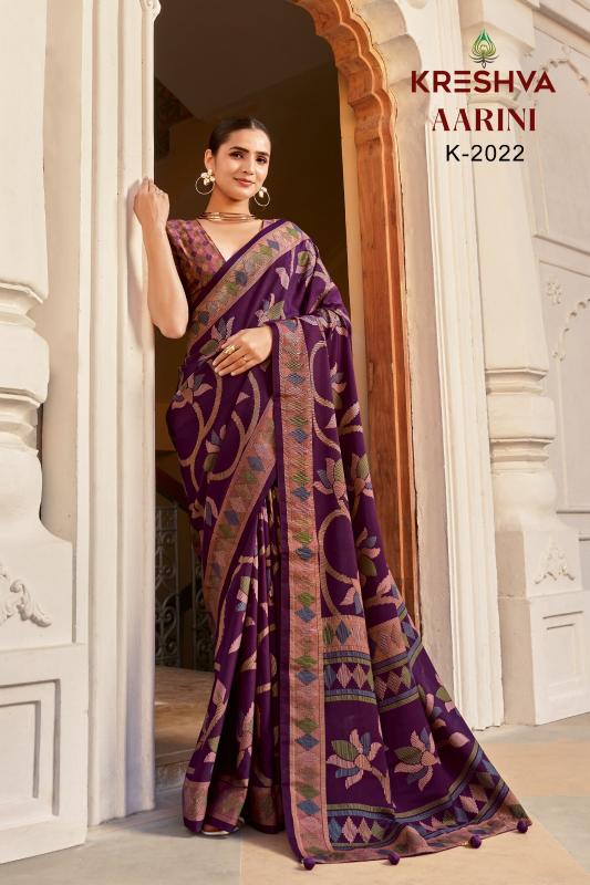Kreshva Aarini catalog best place to buy silk sarees in india