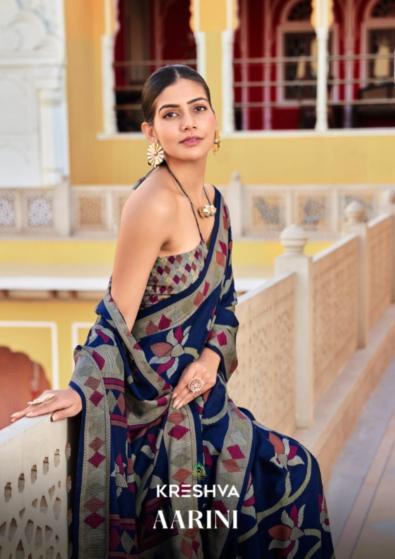 Kreshva Aarini catalog best place to buy silk sarees in india
