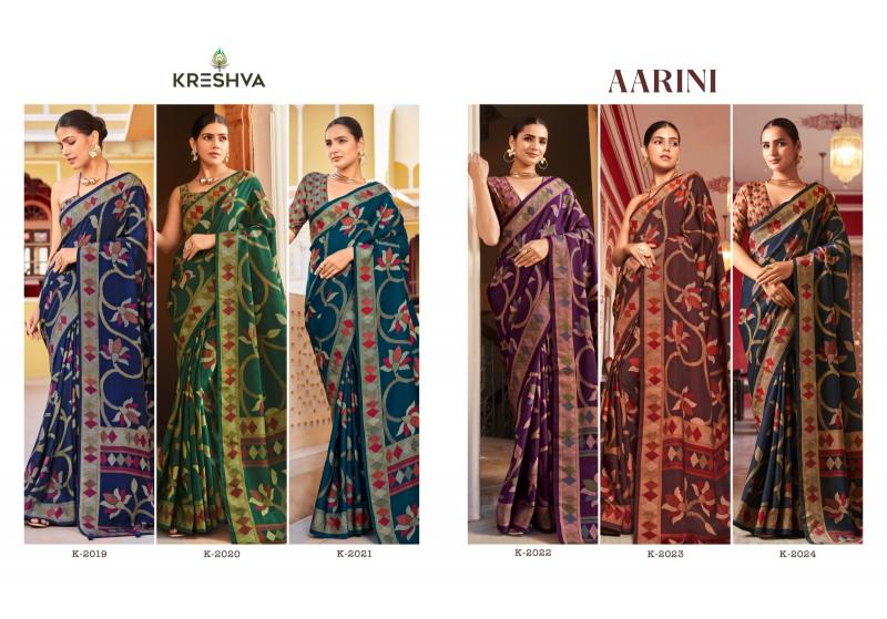 Kreshva Aarini catalog best place to buy silk sarees in india