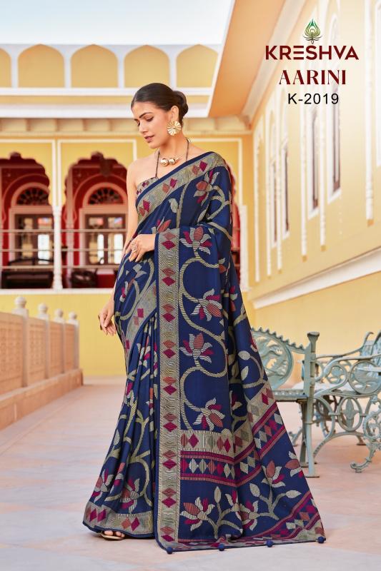 Kreshva Aarini catalog best place to buy silk sarees in india