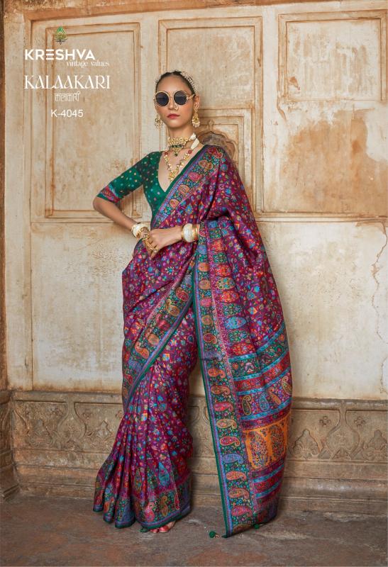 Kreshva Kalaakari catalog sarees wholesalers surat, gujarat