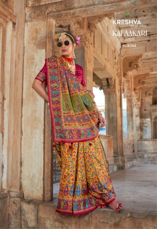 Kreshva Kalaakari catalog sarees wholesalers surat, gujarat