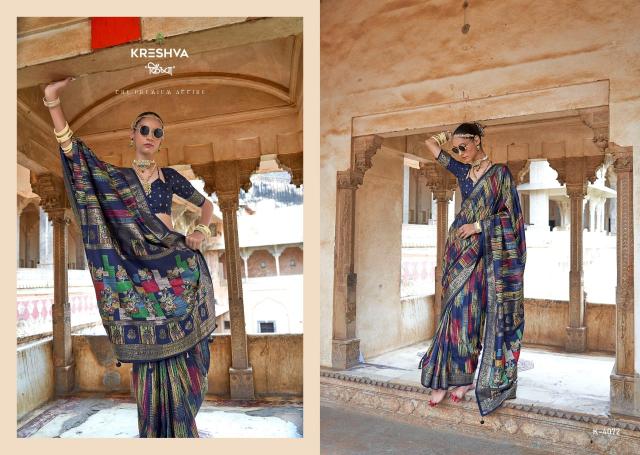 Kreshva Maya Mahal catalog vallabh sarees surat gujarat