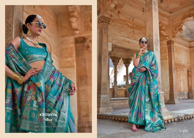 Kreshva Maya Mahal catalog vallabh sarees surat gujarat