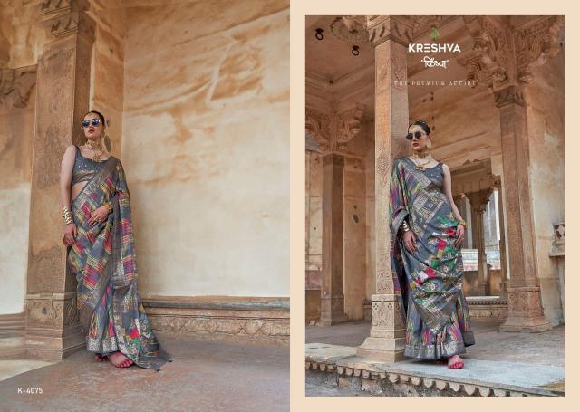 Kreshva Maya Mahal catalog vallabh sarees surat gujarat