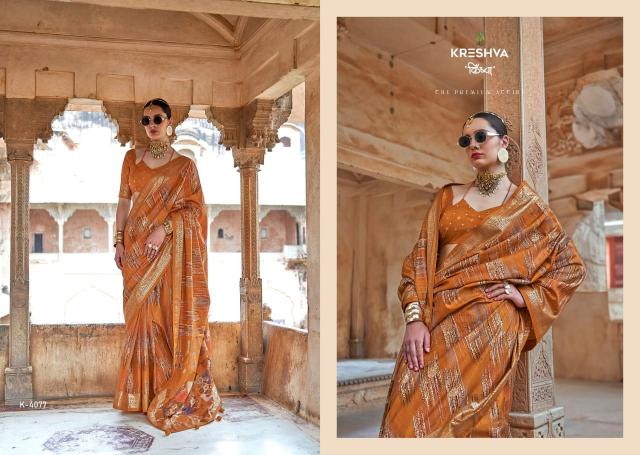 Kreshva Maya Mahal catalog vallabh sarees surat gujarat