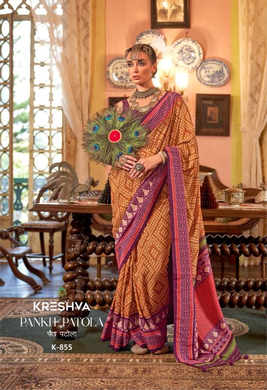 Kreshva Pankh Patola catalog surat saree market wholesale price list 2025