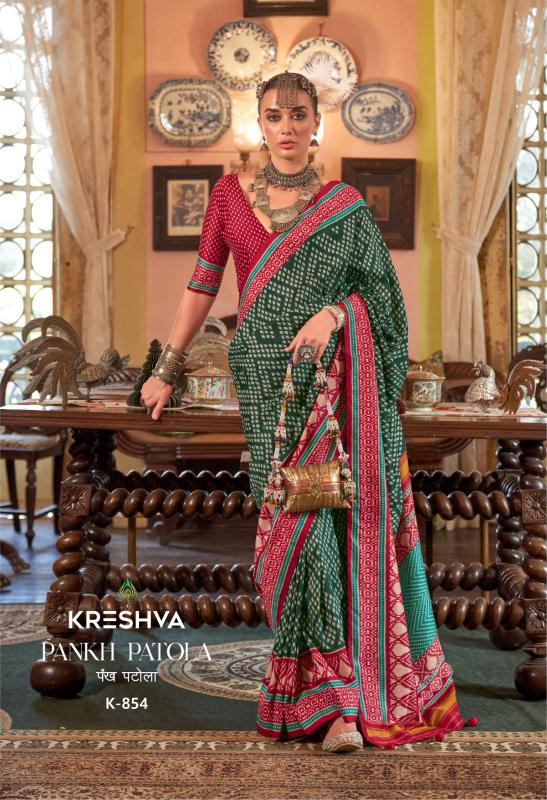 Kreshva Pankh Patola catalog surat saree market wholesale price list 2025