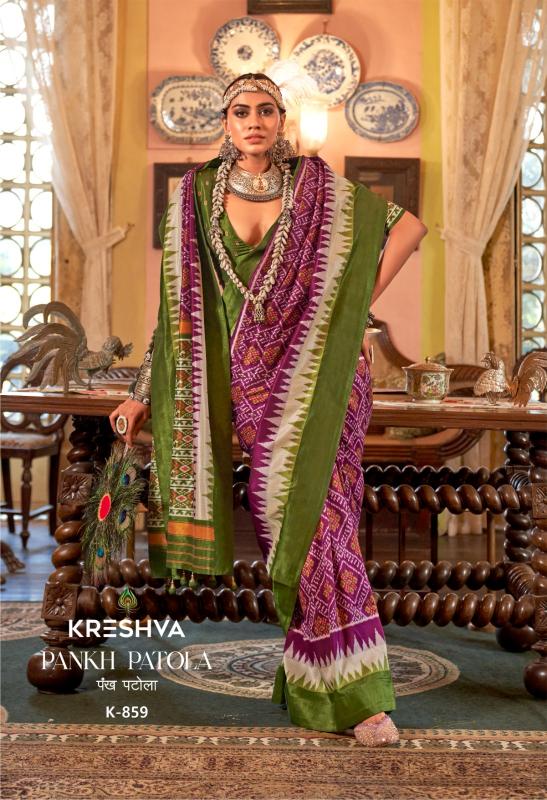 Kreshva Pankh Patola catalog surat saree market wholesale price list 2025